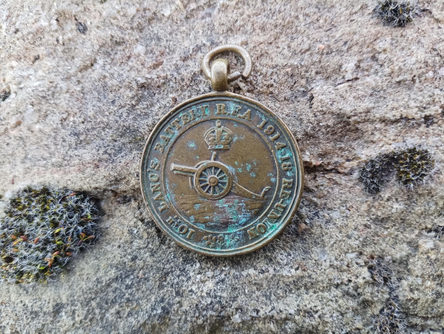 Antique Bronze WWI Reunion Medal: 10th Lanc's Battalion, York & Lancaster