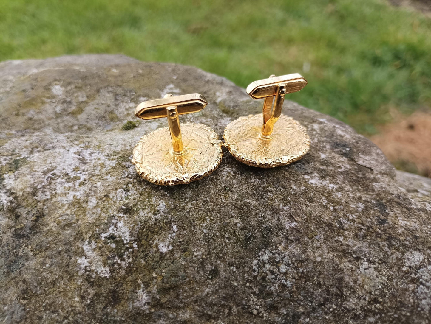 1950s Dante Pegasus Cufflinks: Gold-Plated Greek Mythology Jewelry
