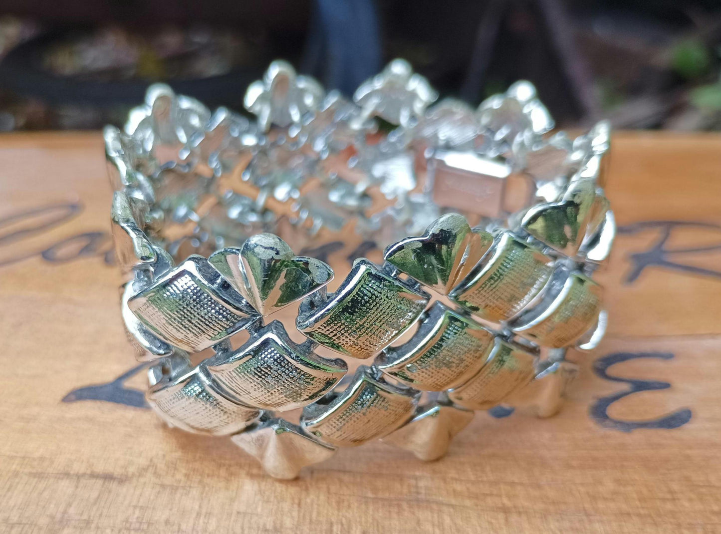 Jewelcraft Pegasus Bracelet: Vintage 1960s Silver Tone Costume Jewelry