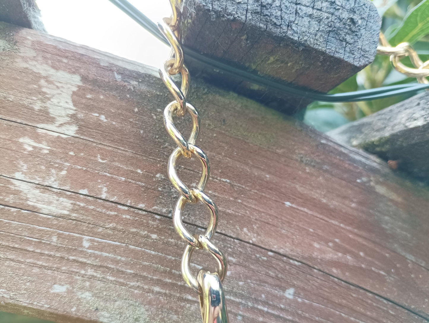Vintage Gold Plated Rhinestone Chain Necklace: 1980s Costume Jewelry