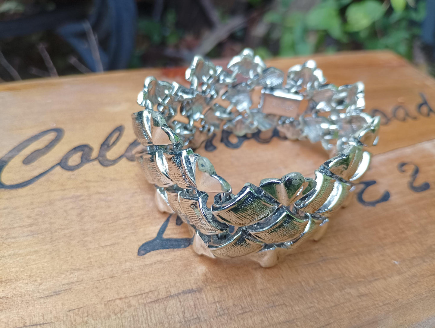 Jewelcraft Pegasus Bracelet: Vintage 1960s Silver Tone Costume Jewelry