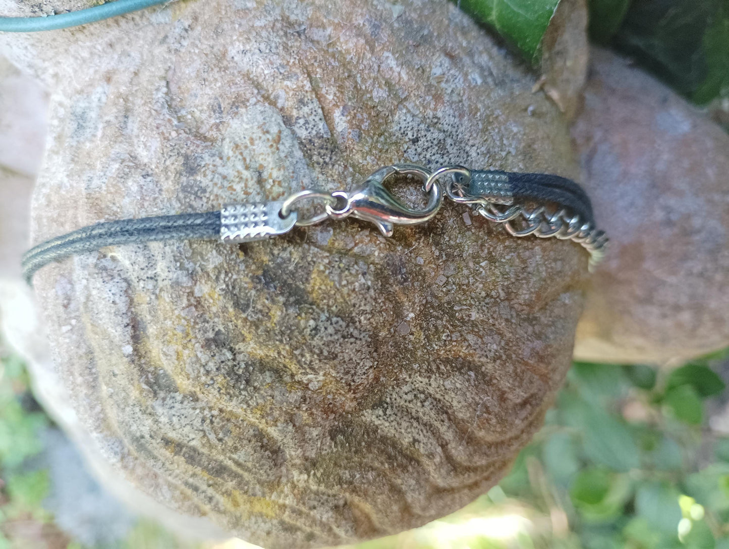 Retro Ceramic Beaded Necklace: Chunky Algae Chocolate Pottery