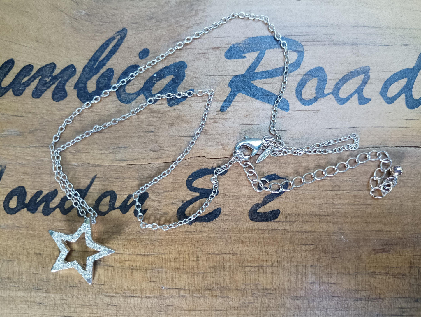 Vintage Avon Star Choker: Silver Plated Celestial Necklace