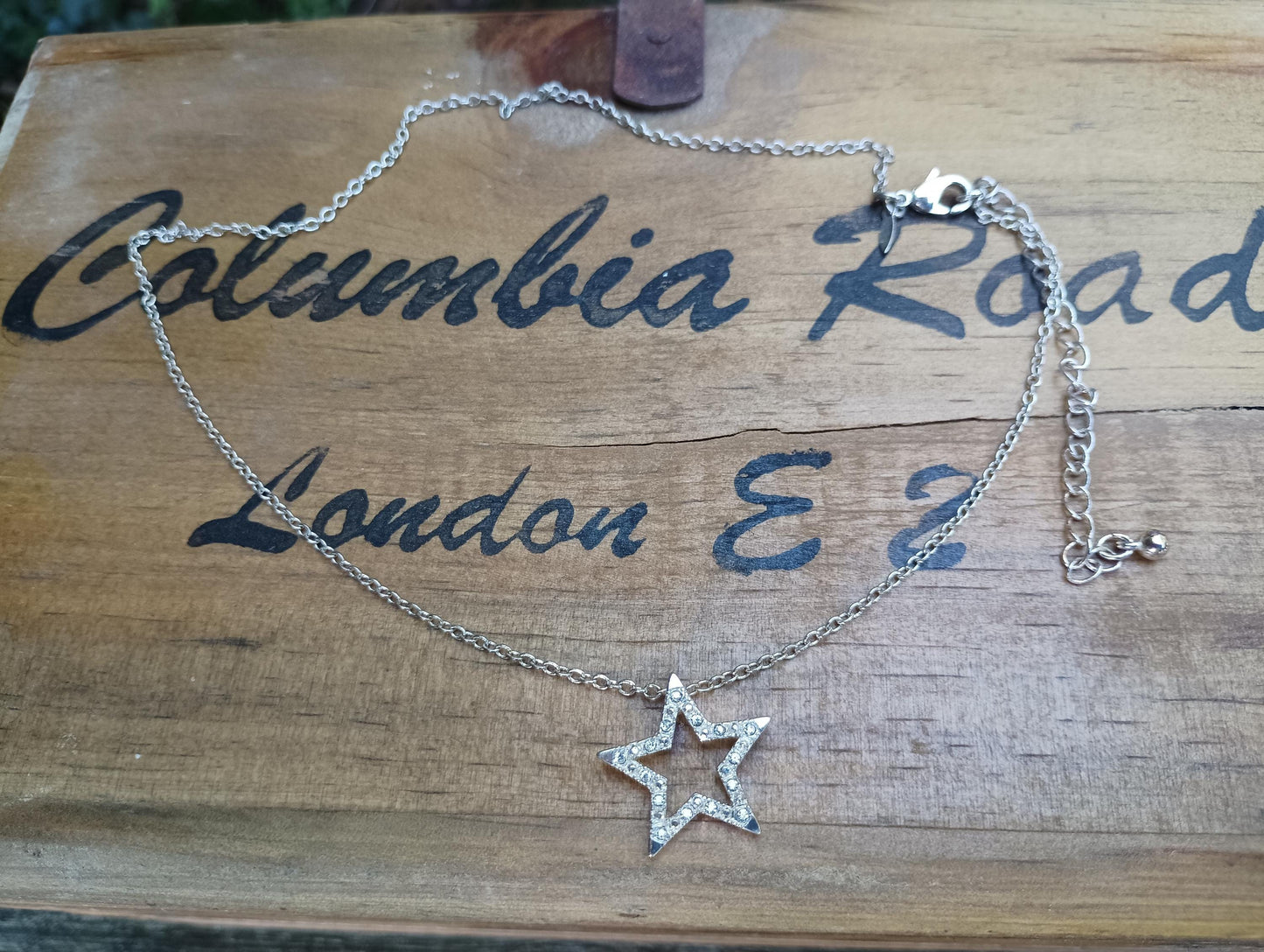 Vintage Avon Star Choker: Silver Plated Celestial Necklace