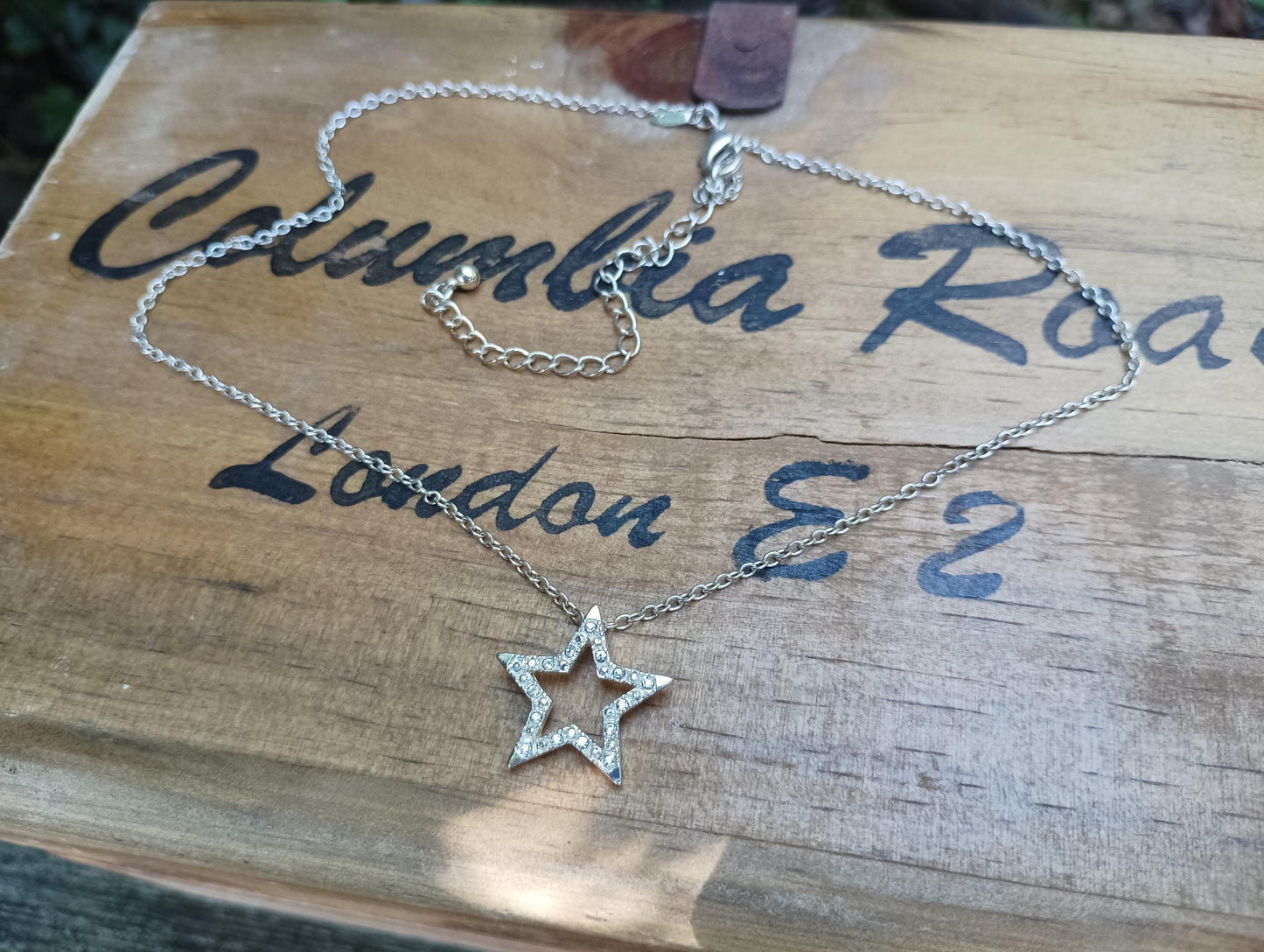 Vintage Avon Star Choker: Silver Plated Celestial Necklace