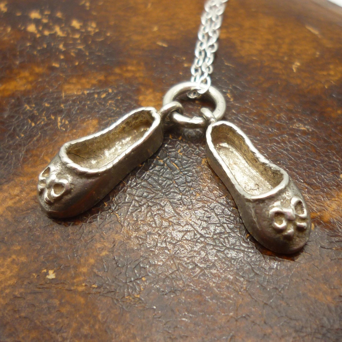 Ballet Slippers Pendant Necklace