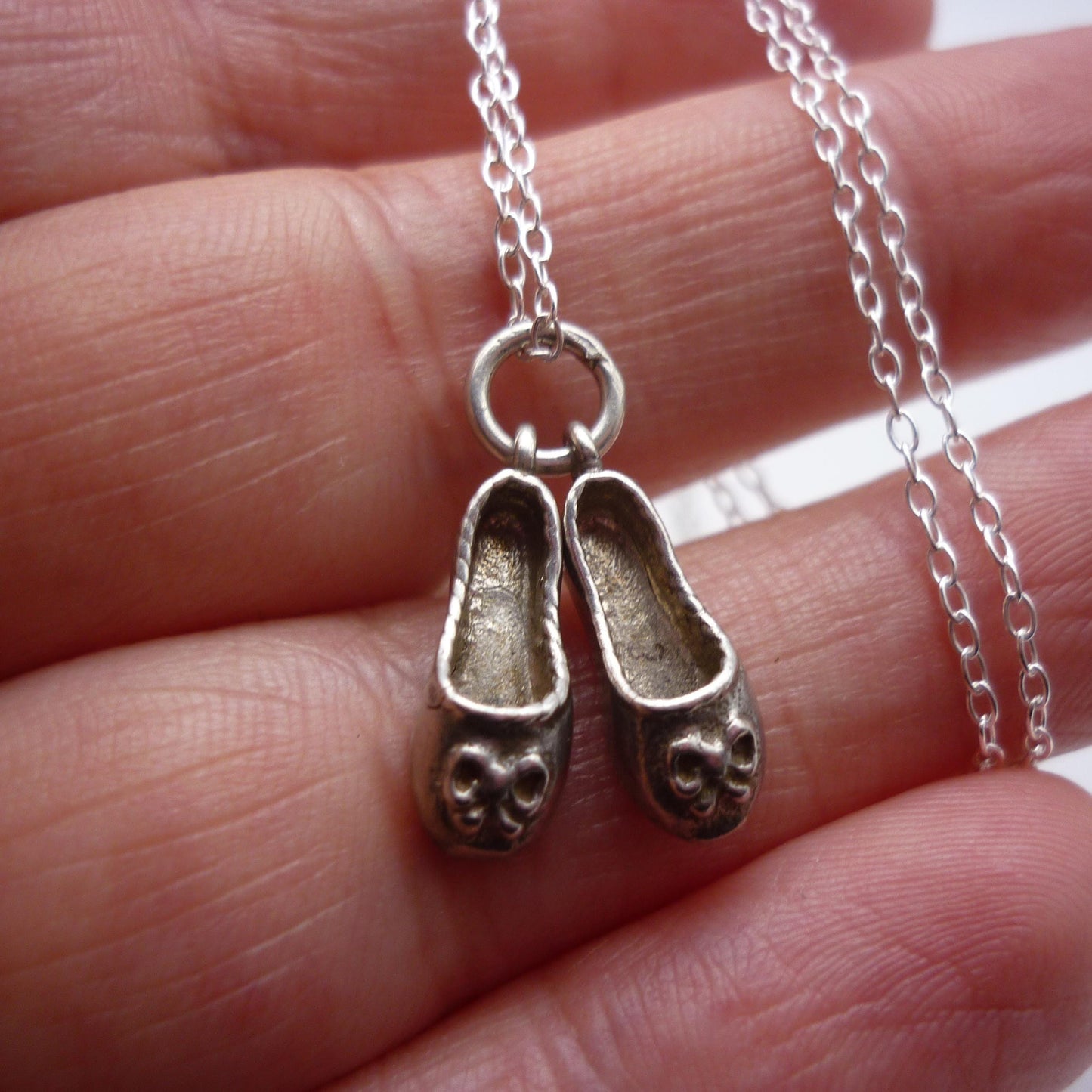 Ballet Slippers Pendant Necklace