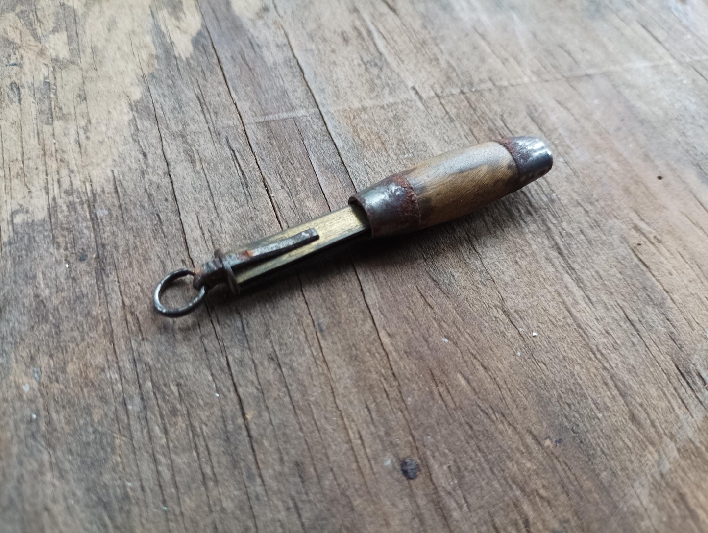 Antique P. Holmberg Miniature Barrel Knife: Swedish Keychain Penknife