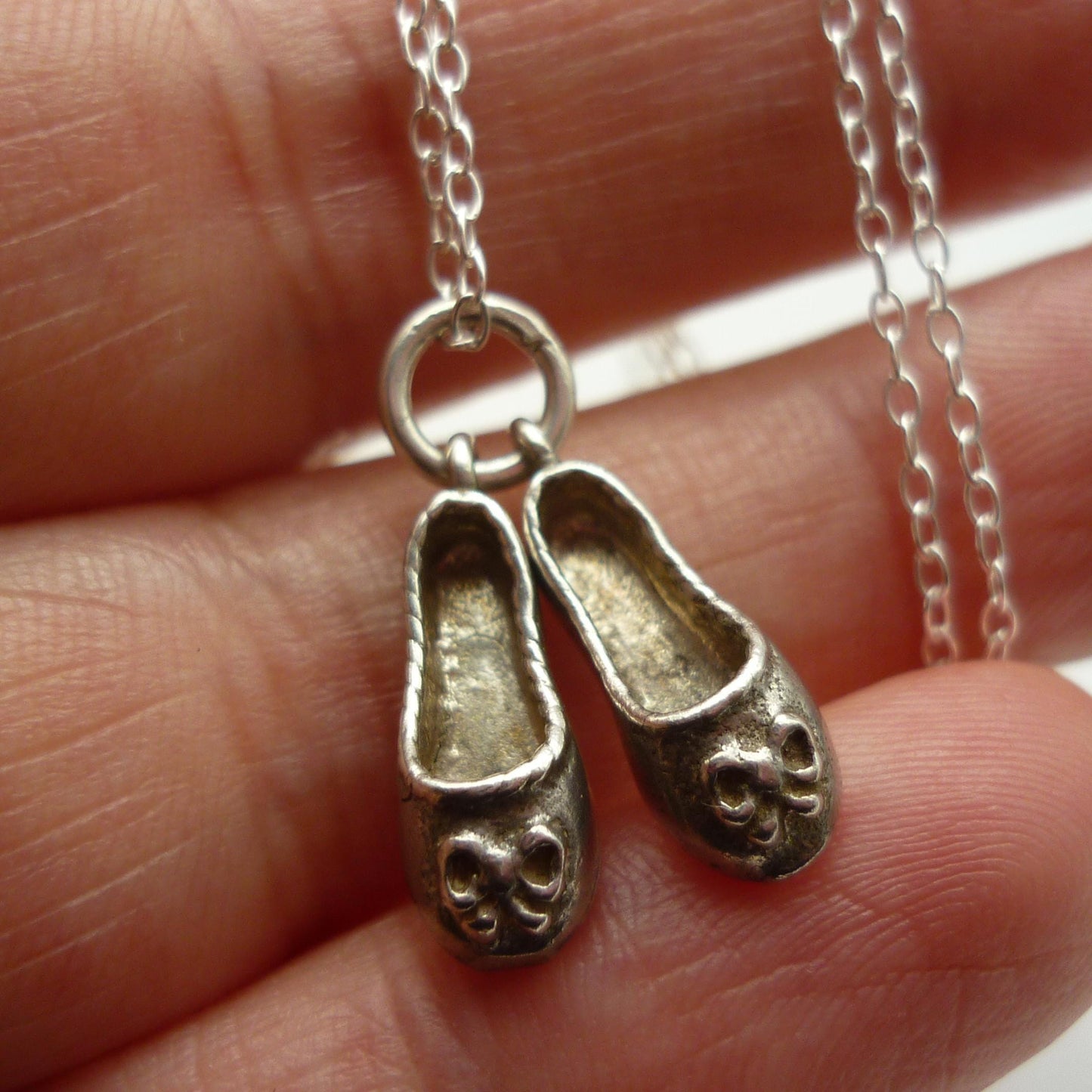 Ballet Slippers Pendant Necklace