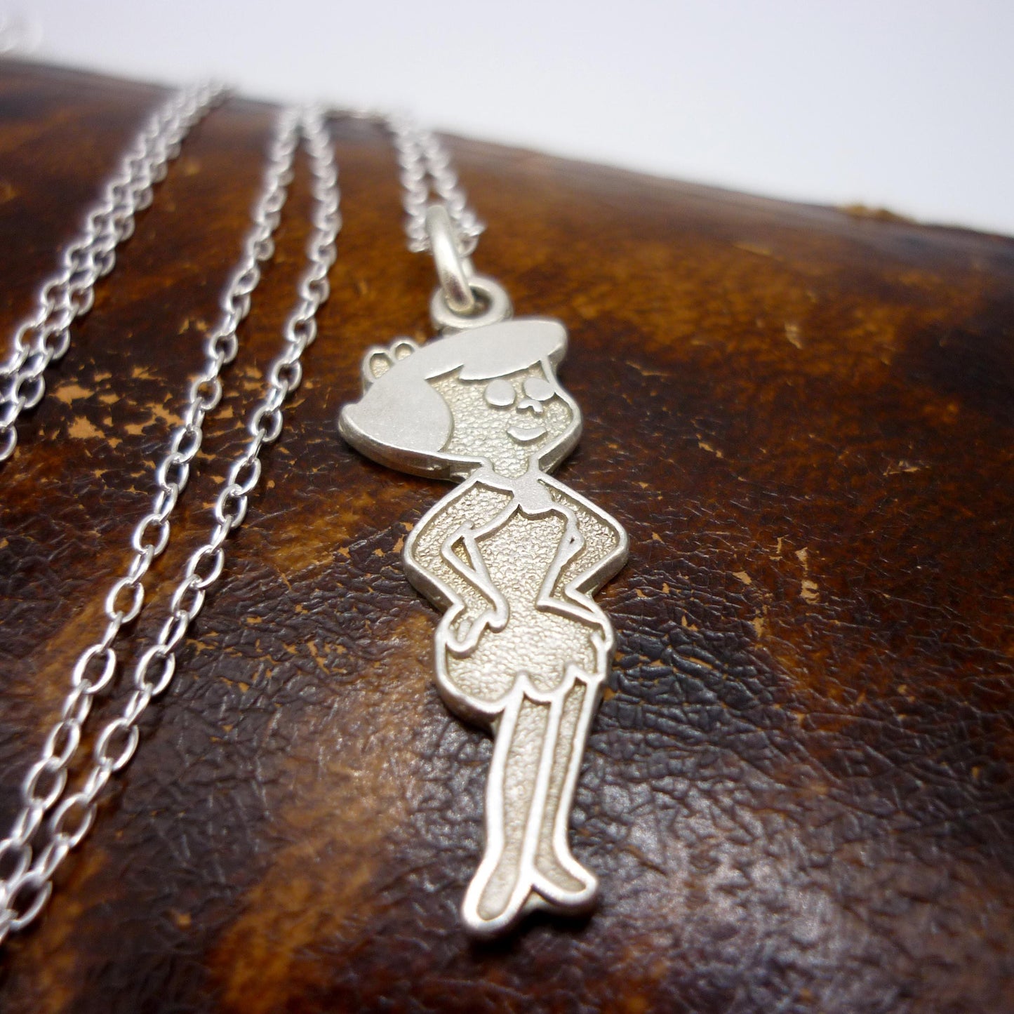 Betty Rubble Flintstones Charm Necklace