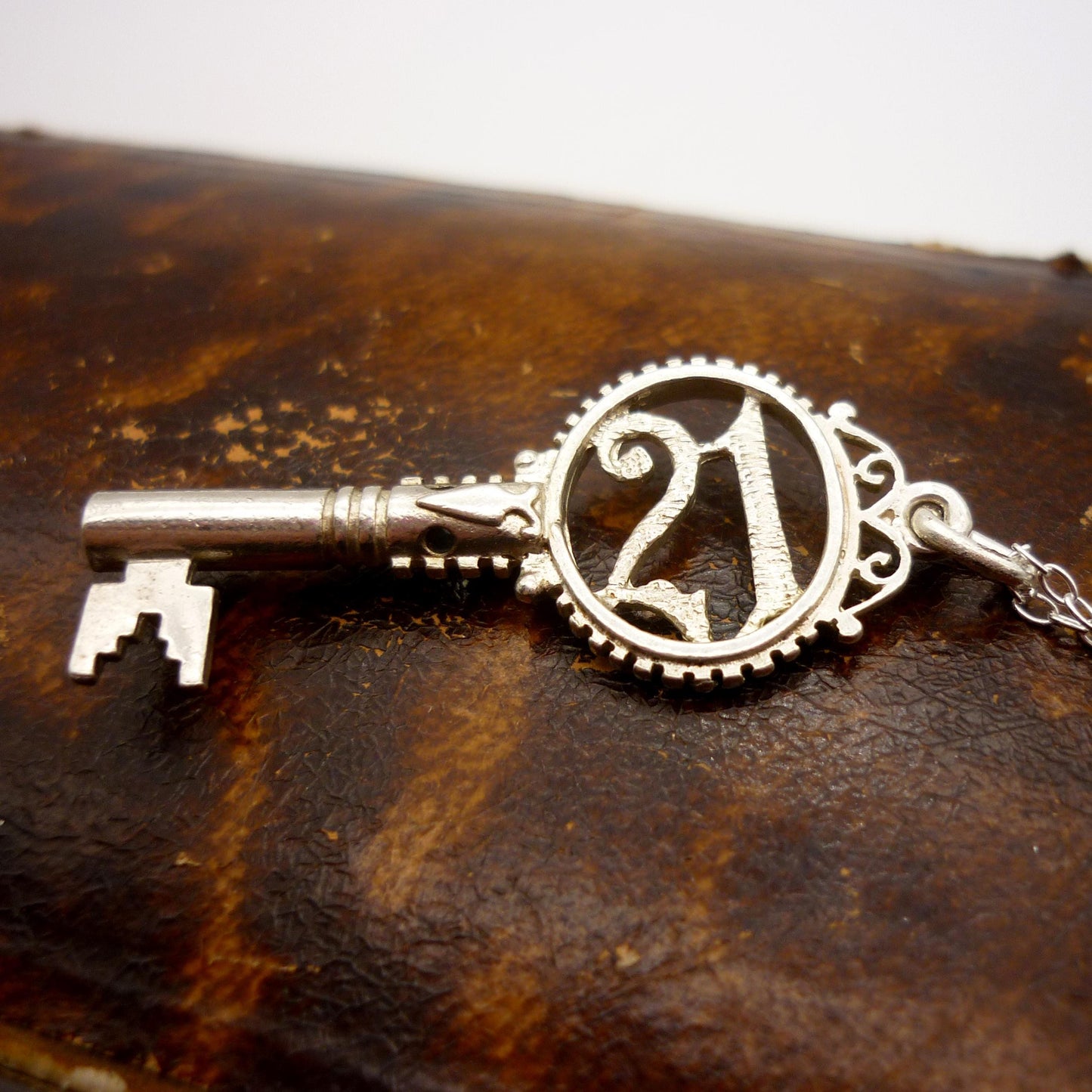 21 Key Charm Necklace, 21st Birthday Gift For Her