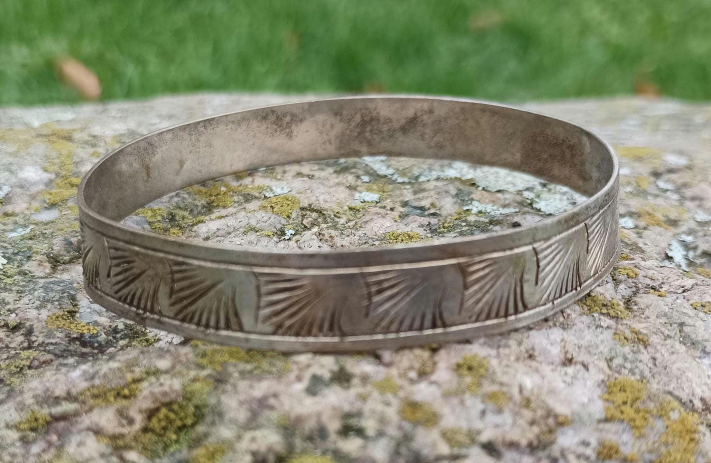 1960s Vintage Silver Plated Brass Stacking Bracelet