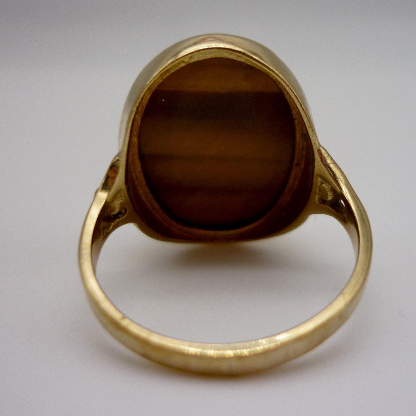 Vintage Gold Tiger's Eye Ring Size 5.75