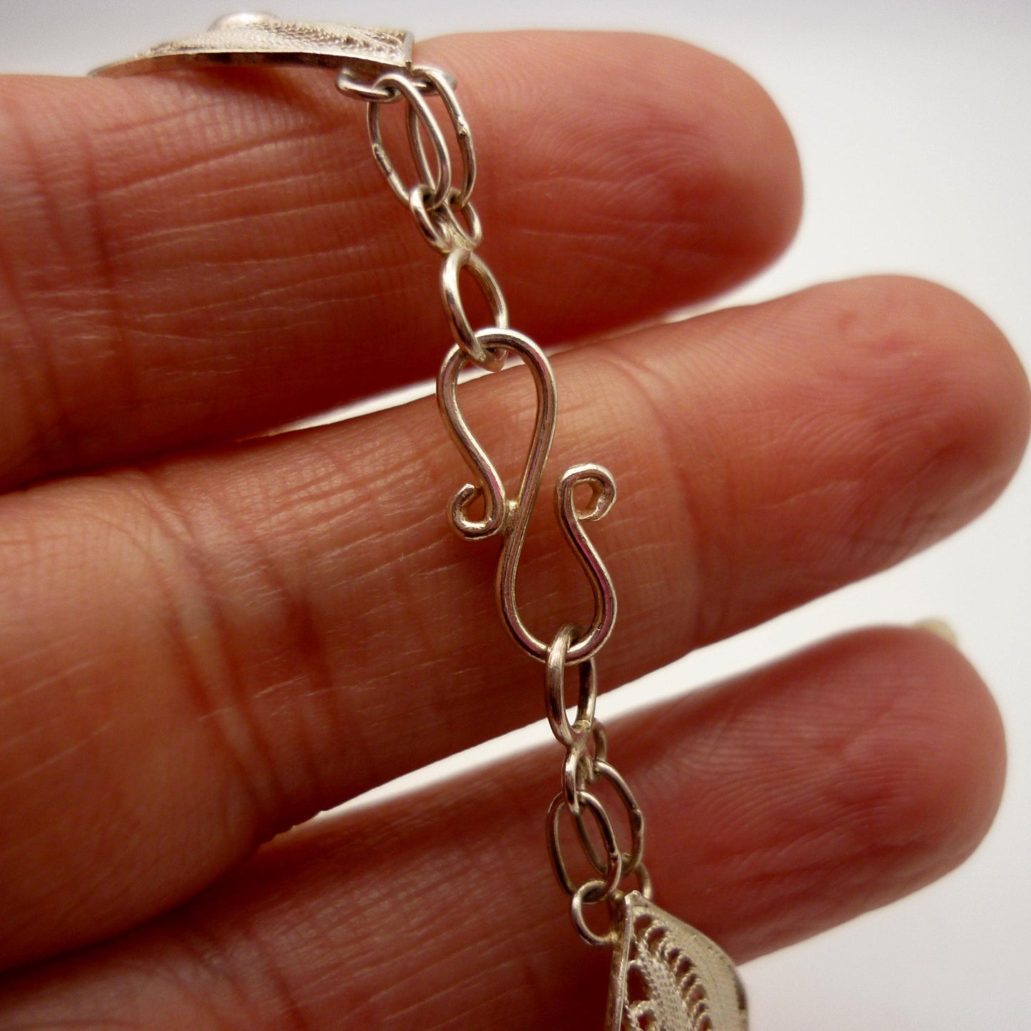 Sterling Silver Filigree Bracelet with