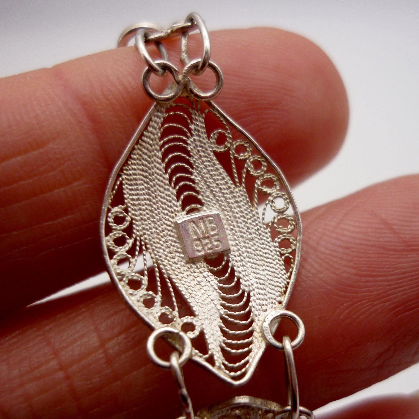 Sterling Silver Filigree Bracelet with