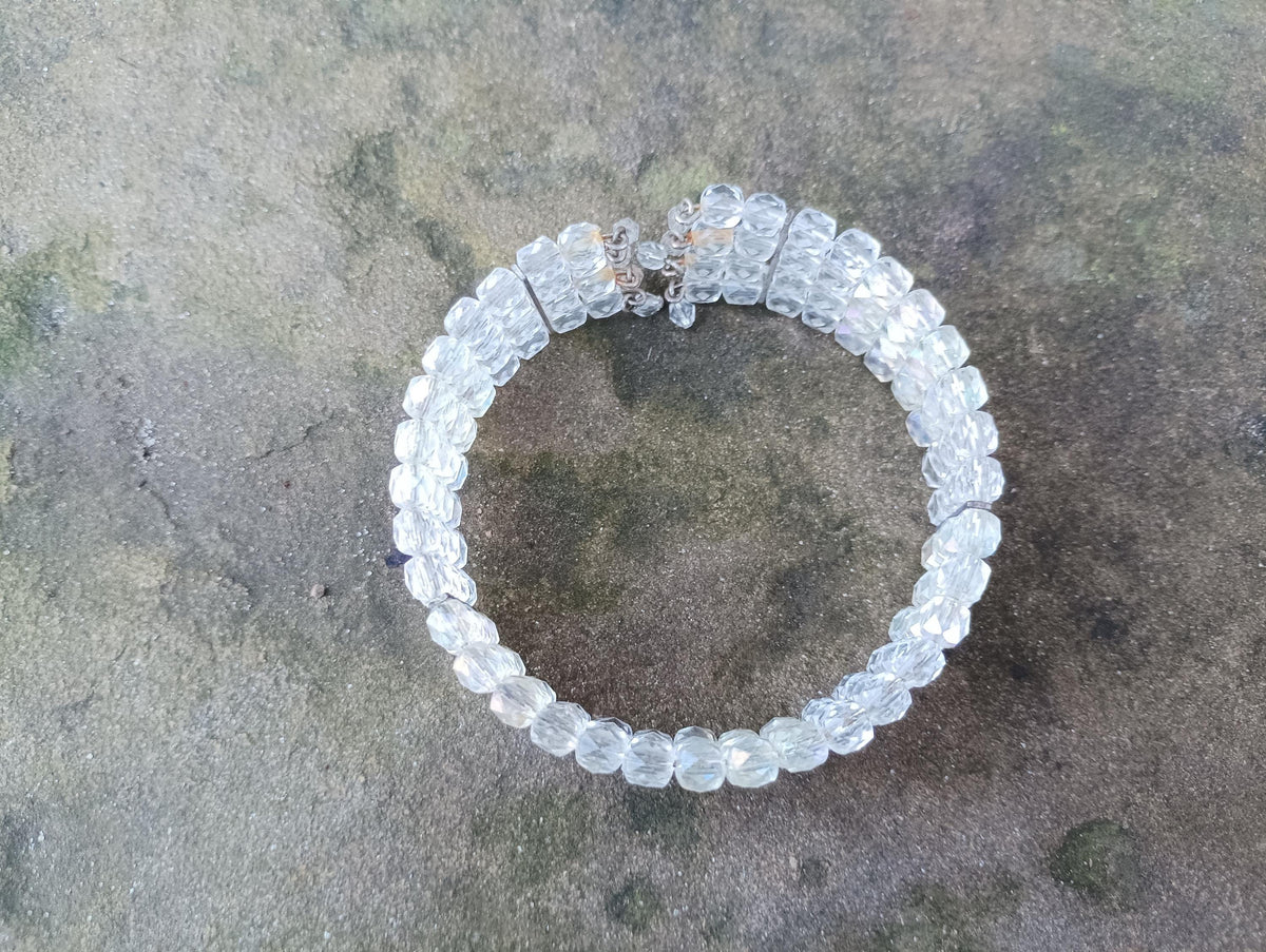 Vintage Aurora Borealis Beaded Bracelet