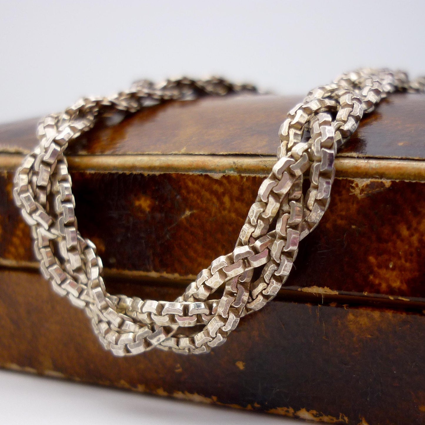 Sterling Silver Plaited Chain Bracelet