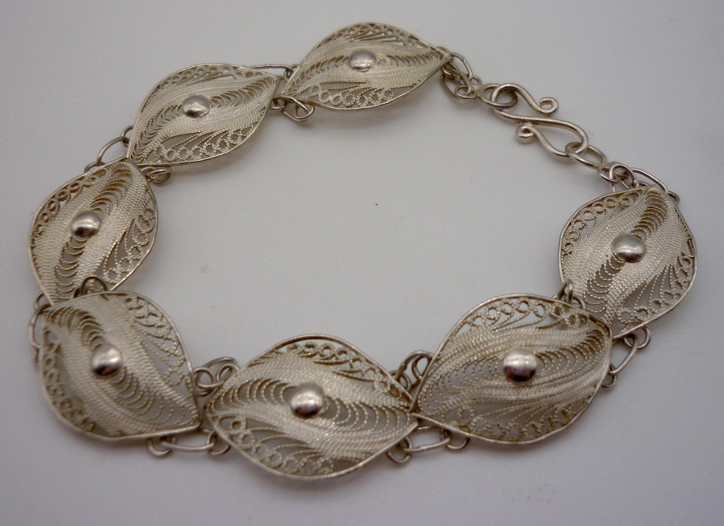 Sterling Silver Filigree Bracelet with