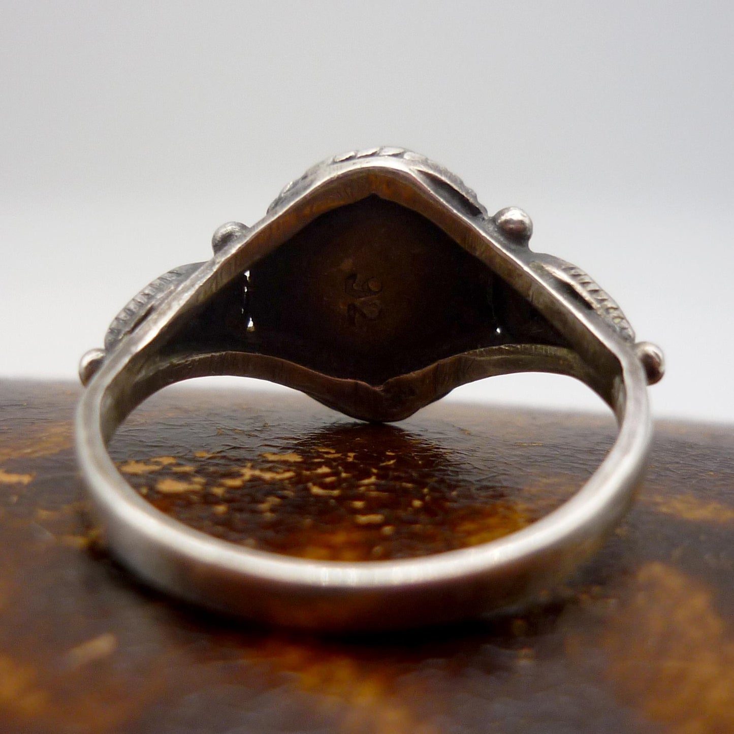 Vintage Silver Rhodolite Ring Size 6