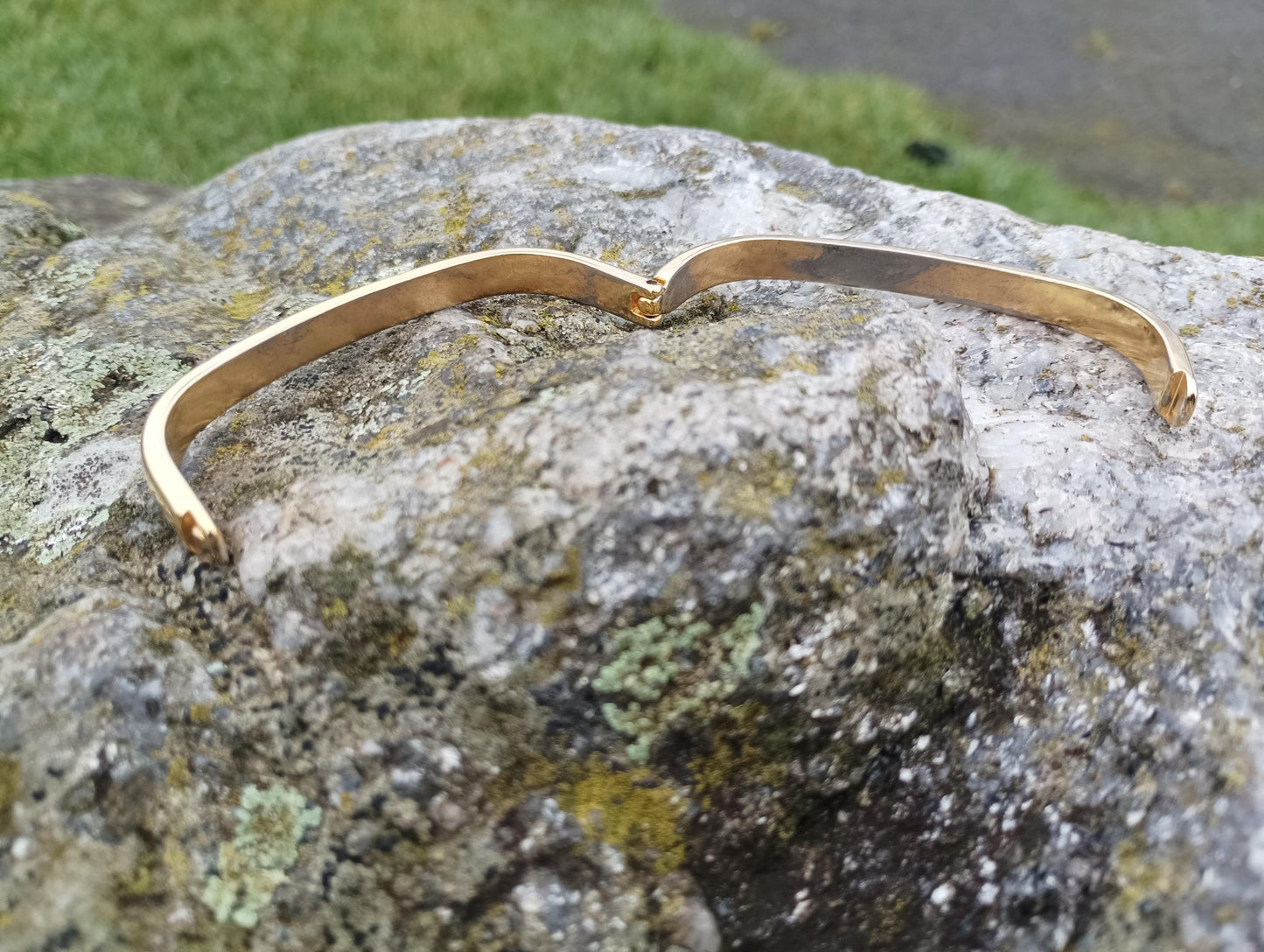 Vintage Gold Plated Rectangle Bangle