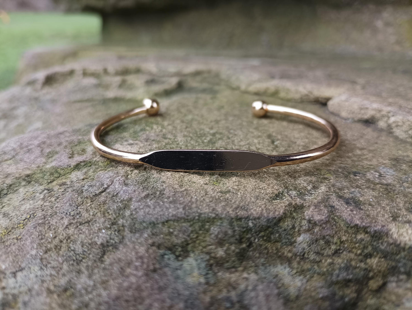 Vintage Gold Plated Nameplate Bangle