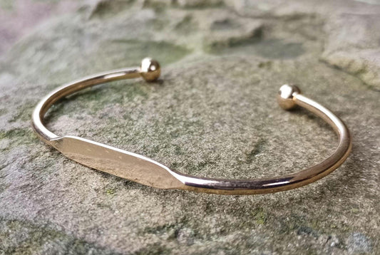 Vintage Gold Plated Nameplate Bangle