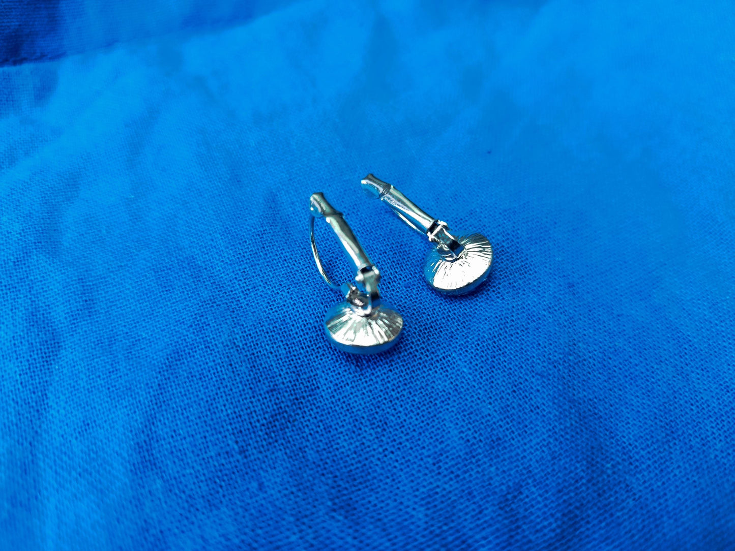 Vintage Rhodium Plated Crystal Dangle Earrings