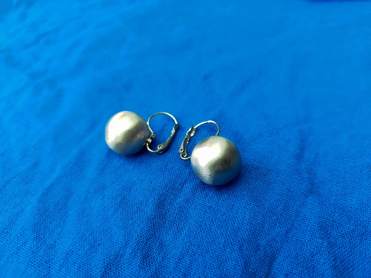 Vintage Gold Plated Sphere Earrings