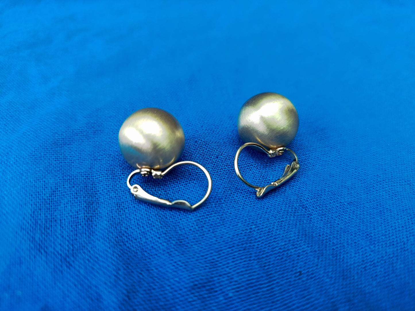 Vintage Gold Plated Sphere Earrings