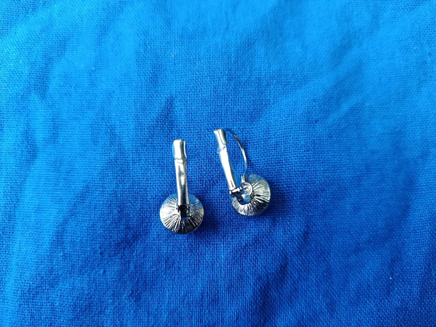 Vintage Rhodium Plated Crystal Dangle Earrings