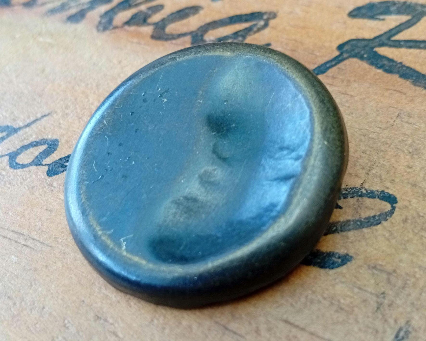 Antique Early Twentieth Century Abstract Pressed Metal Brooch